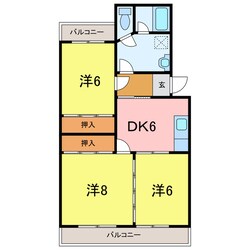 ベルシェ川村の物件間取画像